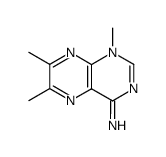 4(1H)-Pteridinimine,1,6,7-trimethyl-(9CI) Structure