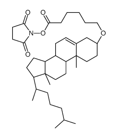 cholesteryl 5-carboxypentyl ether N-hydroxysuccinimide ester Structure