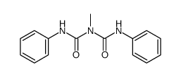 N-Methyl-N-phenylcarbamoyl-N'-phenyl-harnstoff结构式