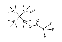 (dimethyl(vinyl)silyl)(trifluoroacetoxydimethylsilyl)bis(trimethylsilyl)methane Structure