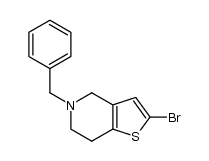 5-benzyl-2-bromo-4,5,6,7-tetrahydrothieno[3,2-c]pyridine Structure