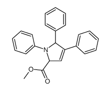 methyl 1,4,5-triphenyl-2,5-dihydropyrrole-2-carboxylate结构式