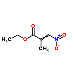 Ethyl 2-methyl-3-nitroacrylate Structure