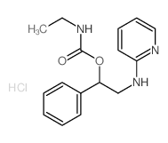 Carbamic acid, ethyl-, a-[(2-pyridylamino)methyl]benzylester, hydrochloride (7CI,8CI) Structure