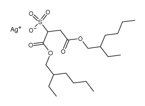 silver bis(2-ethylhexyl)sulfosuccinate Structure