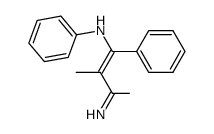 ((Z)-3-Imino-2-methyl-1-phenyl-but-1-enyl)-phenyl-amine结构式