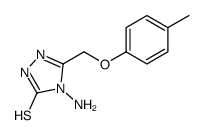 4-amino-3-[(4-methylphenoxy)methyl]-1H-1,2,4-triazole-5-thione Structure