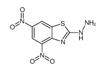 (4,6-dinitro-1,3-benzothiazol-2-yl)hydrazine Structure