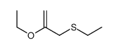 2-ethoxy-3-ethylsulfanylprop-1-ene Structure