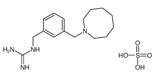 2-[[3-(azocan-1-ylmethyl)phenyl]methyl]guanidine,sulfuric acid Structure