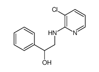 2-(3-chloropyridin-2-ylamino)-1-phenylethanol结构式