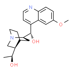 (9S,10S)-10,11-Dihydro-6'-methoxycinchonan-9,10-diol Structure
