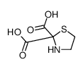 1,3-thiazolidine-2,2-dicarboxylic acid Structure
