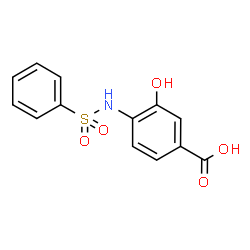 4-BenzenesulfonylaMino-2-hydroxy-benzoicacid Structure