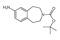 7-氨基-2,3,4,5-四氢-1H-3-苯并ze庚因-3-羧酸叔丁酯结构式