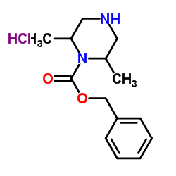 1-CBZ-2,6-DIMETHYL-PIPERAZINE HYDROCHLORIDE Structure