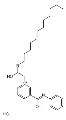 1-[2-(dodecylamino)-2-oxoethyl]-N-phenylpyridin-1-ium-3-carboxamide,chloride结构式
