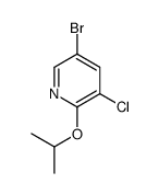 5-BROMO-3-CHLORO-2-ISOPROPOXYPYRIDINE Structure