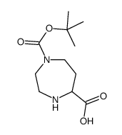 1-(叔丁氧基羰基)-1,4-二氮环庚烷-5-甲酸结构式