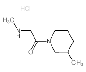 2-(Methylamino)-1-(3-methyl-1-piperidinyl)-1-ethanone hydrochloride Structure