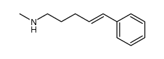 trans-N-Methyl-5-phenyl-4-penten-1-amine结构式