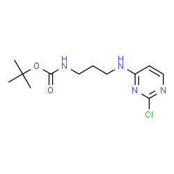 叔-丁基 (3-((2-氯嘧啶-4-基)氨基)丙基)氨基甲酯结构式