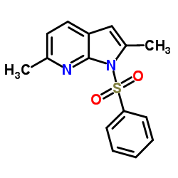1-(Phenylsulphonyl)-2,6-dimethyl-7-azaindole图片