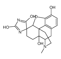 (7aR)-4a,9-dihydroxy-3-methylspiro[2,4,5,6,7a,13-hexahydro-1H-4,12-methanobenzofuro[3,2-e]isoquinoline-7,5'-imidazolidine]-2',4'-dione Structure