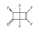 exo-3H-pentafluorobicyclo(2.2.0)hex-5-ene-2-one Structure