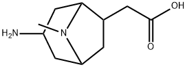 3-AMINO-8-METHYL-8-AZA-BICYCLO[3.2.1]OCTAN-6-YLACETATE结构式