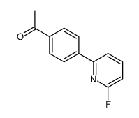 1-(4-(6-FLUOROPYRIDIN-2-YL)PHENYL)ETHANONE Structure