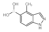 (4-methyl-2H-indazol-5-yl)boronic acid structure