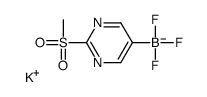 POTASSIUM TRIFLUORO(2-(METHYLSULFONYL)PYRIMIDIN-5-YL)BORATE Structure