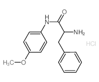 2-Amino-N-(4-methoxyphenyl)-3-phenylpropanamide hydrochloride Structure