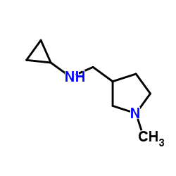 N-[(1-Methyl-3-pyrrolidinyl)methyl]cyclopropanamine结构式