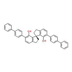 (1S)- 6,6'-bis([1,1'-biphenyl]-4-yl)-2,2',3,3'-tetrahydro-1,1'-Spirobi[1H-indene]-7,7'-diol structure