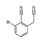 2-Bromo-6-(cyanomethyl)benzonitrile结构式