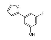 3-fluoro-5-(furan-2-yl)phenol结构式