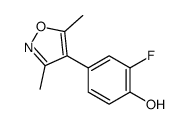 4-(3,5-dimethyl-1,2-oxazol-4-yl)-2-fluorophenol Structure