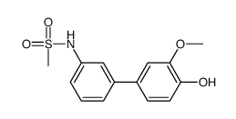 N-[3-(4-hydroxy-3-methoxyphenyl)phenyl]methanesulfonamide Structure