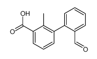 3-(2-formylphenyl)-2-methylbenzoic acid Structure