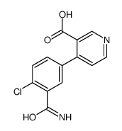 4-(3-carbamoyl-4-chlorophenyl)pyridine-3-carboxylic acid结构式