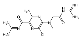 5-(N-methyl-N-guanidinocarbonylmethyl)amiloride结构式