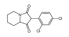 2-(2,4-dichlorophenyl)-6,7,8,8a-tetrahydro-5H-indolizine-1,3-dione结构式