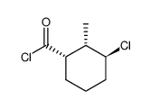 Cyclohexanecarbonyl chloride, 3-chloro-2-methyl-, (1alpha,2alpha,3beta)- (9CI) structure