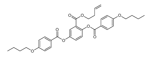 but-3-enyl 2,5-bis[(4-butoxybenzoyl)oxy]benzoate结构式