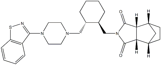 R,R-内型鲁拉西酮盐酸盐结构式