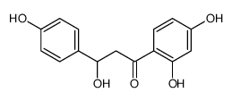 1-(2,4-dihydroxyphenyl)-3-hydroxy-3-(4-hydroxyphenyl)propan-1-one结构式