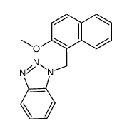 1-(1H-Benzotriazol-1-ylmethyl)-2-methoxynaphthalene Structure