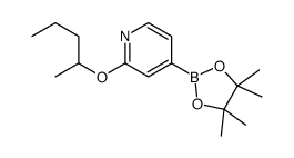 2-pentan-2-yloxy-4-(4,4,5,5-tetramethyl-1,3,2-dioxaborolan-2-yl)pyridine Structure